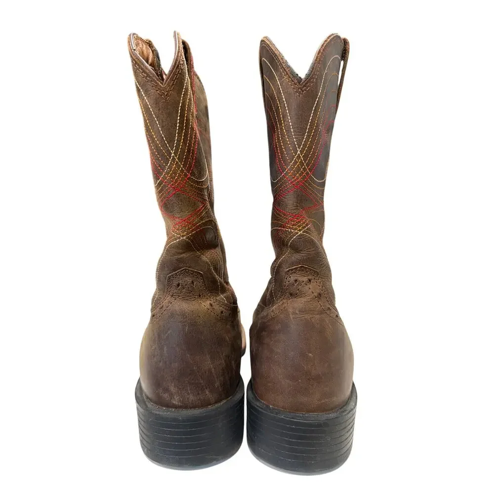 Ariat Men's 12D Sport Wide Square Toe Cowboy Boots Style 10010963 riding horses